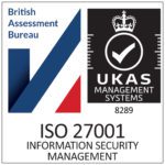 ISO27001 certificate badge